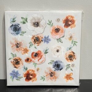 Floral Canvas Wall Art - Multicolor